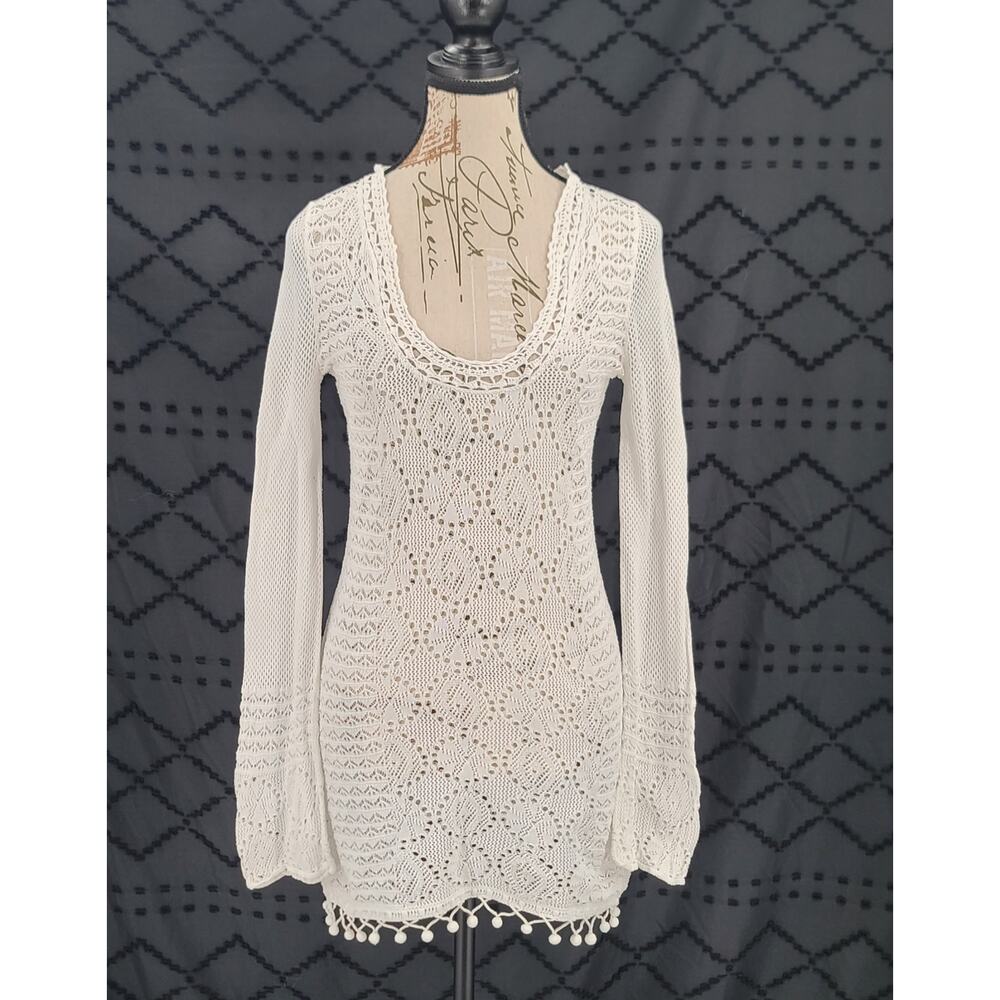 Lilly Pulitzer white Athena resort crochet dress Size Small resort wear preppy - Picture 2 of 12